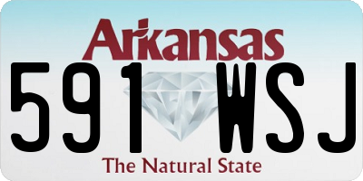 AR license plate 591WSJ