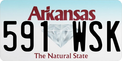 AR license plate 591WSK