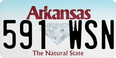 AR license plate 591WSN