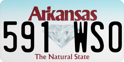 AR license plate 591WSO