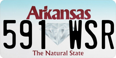 AR license plate 591WSR
