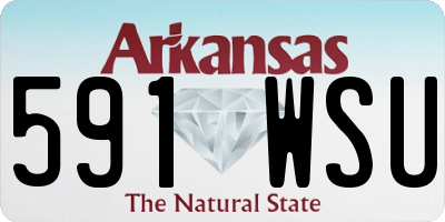 AR license plate 591WSU