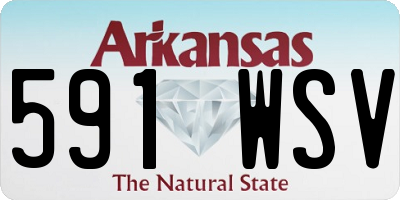 AR license plate 591WSV