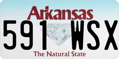 AR license plate 591WSX