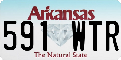 AR license plate 591WTR