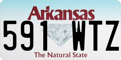AR license plate 591WTZ