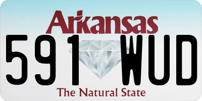 AR license plate 591WUD