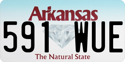AR license plate 591WUE