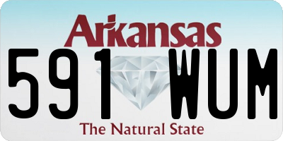 AR license plate 591WUM