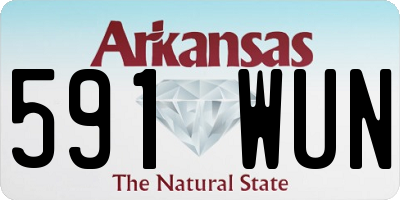 AR license plate 591WUN