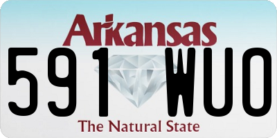 AR license plate 591WUO