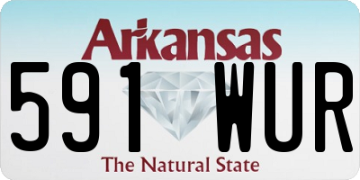 AR license plate 591WUR