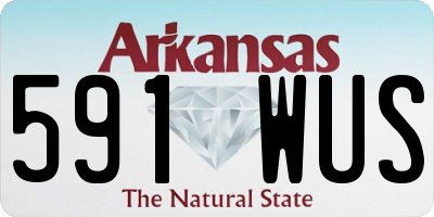 AR license plate 591WUS
