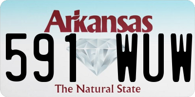 AR license plate 591WUW