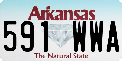 AR license plate 591WWA