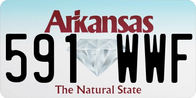 AR license plate 591WWF