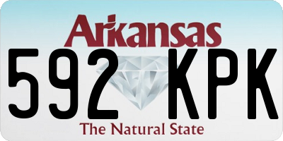 AR license plate 592KPK