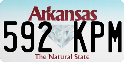 AR license plate 592KPM