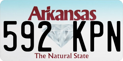 AR license plate 592KPN