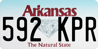 AR license plate 592KPR