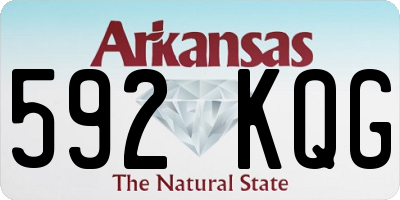 AR license plate 592KQG