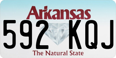 AR license plate 592KQJ