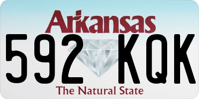 AR license plate 592KQK