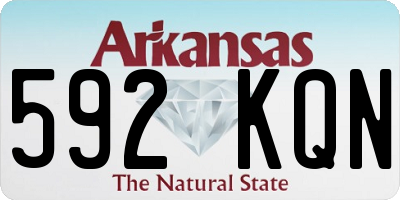 AR license plate 592KQN