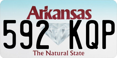 AR license plate 592KQP
