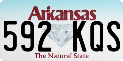AR license plate 592KQS