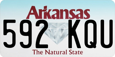 AR license plate 592KQU
