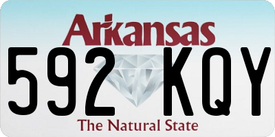 AR license plate 592KQY