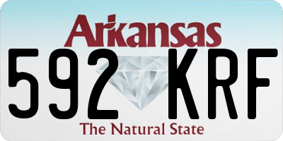 AR license plate 592KRF