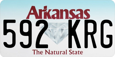 AR license plate 592KRG