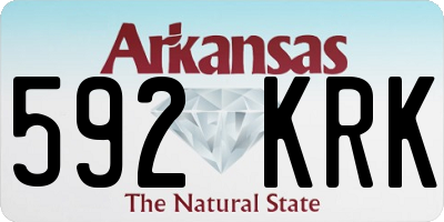AR license plate 592KRK