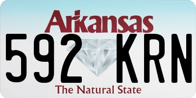 AR license plate 592KRN