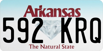 AR license plate 592KRQ