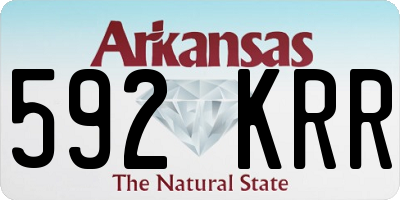 AR license plate 592KRR