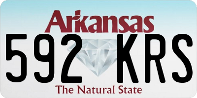 AR license plate 592KRS