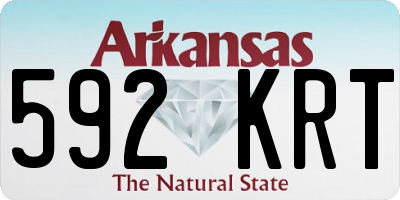 AR license plate 592KRT