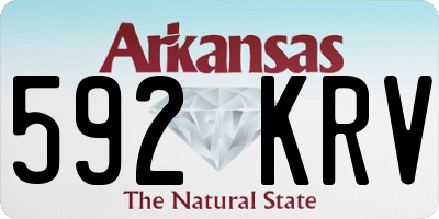 AR license plate 592KRV