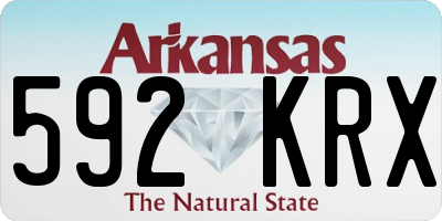 AR license plate 592KRX