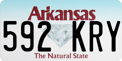 AR license plate 592KRY