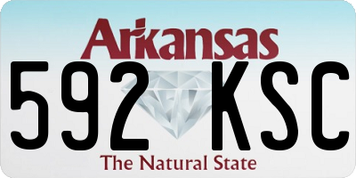 AR license plate 592KSC