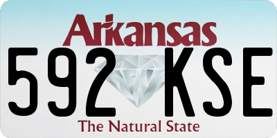 AR license plate 592KSE