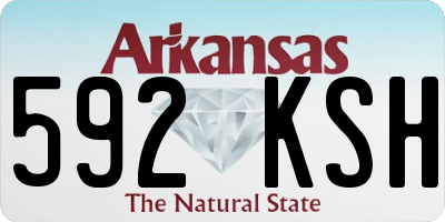 AR license plate 592KSH