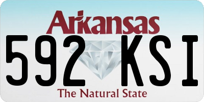 AR license plate 592KSI