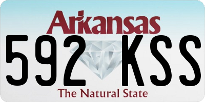 AR license plate 592KSS