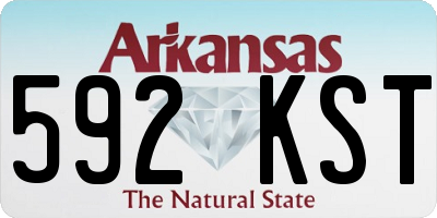 AR license plate 592KST