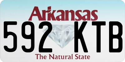 AR license plate 592KTB